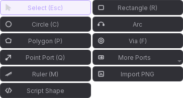 The Draw Tools panel on the Edit tab