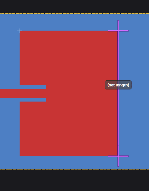 Pixel ruler placed across a known feature in the PNG