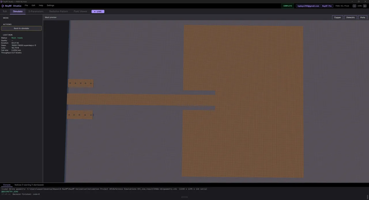Mesh preview